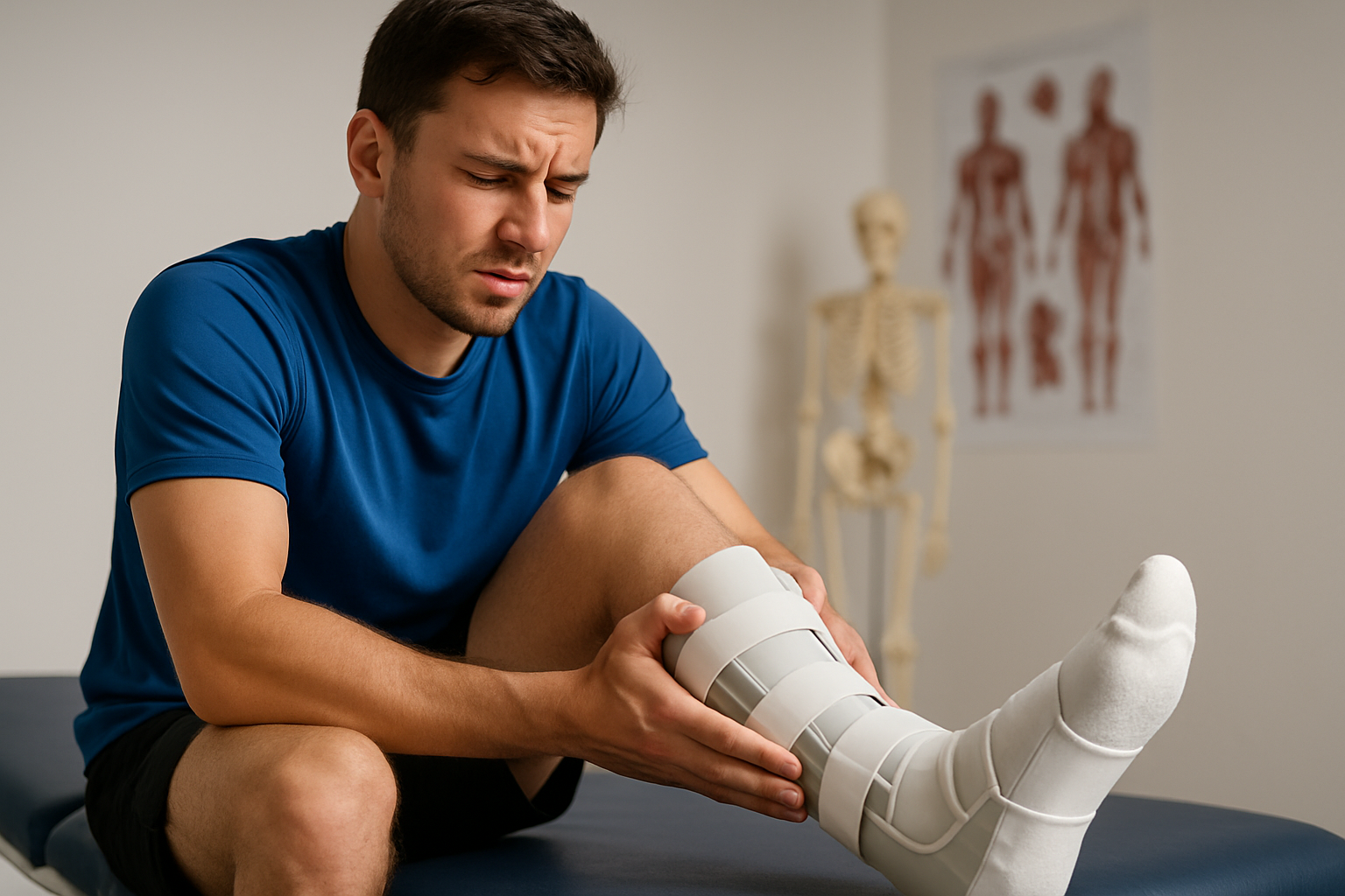 إصابات الملاعب: كيف تعرف أن التواء الكاحل يحتاج جبيرة؟